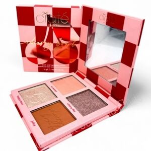 Ciaté London Cherry Bomb Blush and Highlighter Palette-Light Medium NWT